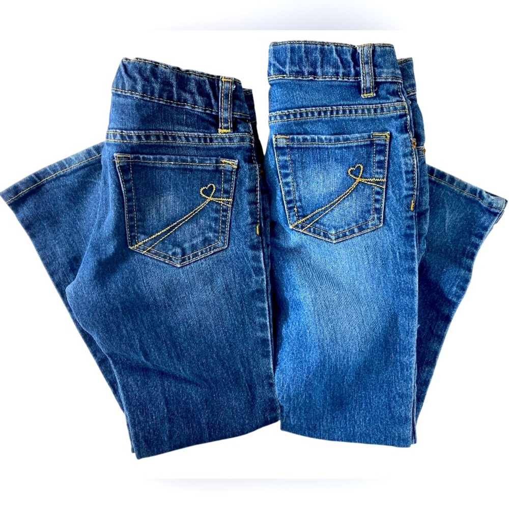 The Children’s Place Girls 6X-7 2 bundle 1 Skinny Stretch Jean & 1 Bootcut Jean